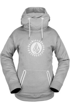 Volcom Damen Spring Shred Kapuzensweater Hearther Grey