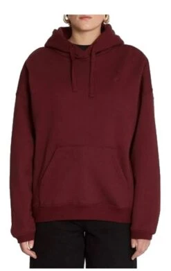 Volcom Damen Stone Heart Hoodie Burgundy