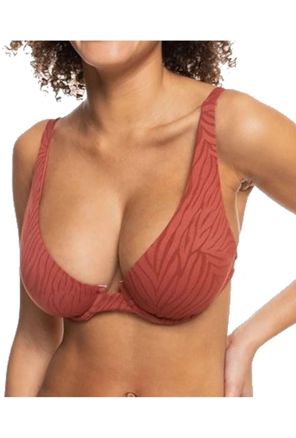 Roxy Damen Wild Babe Bikini Oberteil Rot