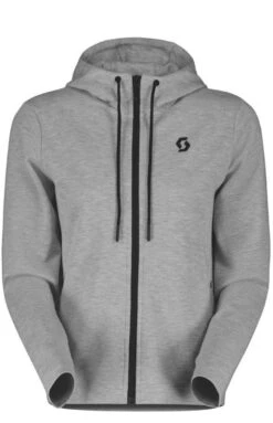 Scott Damen Zip Tech Hoody Grey Melange