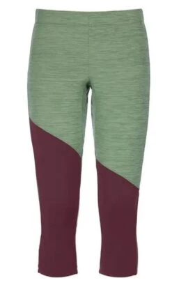 Ortovox Damen Fleece Light Short Pants Green Forest