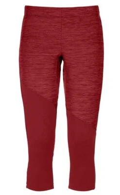 Ortovox Damen Fleece Light Short Pants Dark Blood
