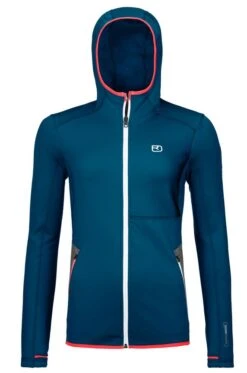 Ortovox Damen Fleece Hoody Petrol Blue