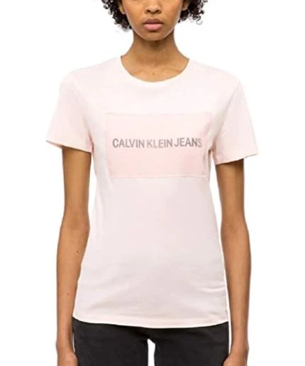 Calvin Klein Jeans Calvin KleinDamen T-Shirt Institutional Chintz Rose