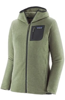 Patagonia Damen Fleece R1 Air Full Zip Hoody Salvia Green