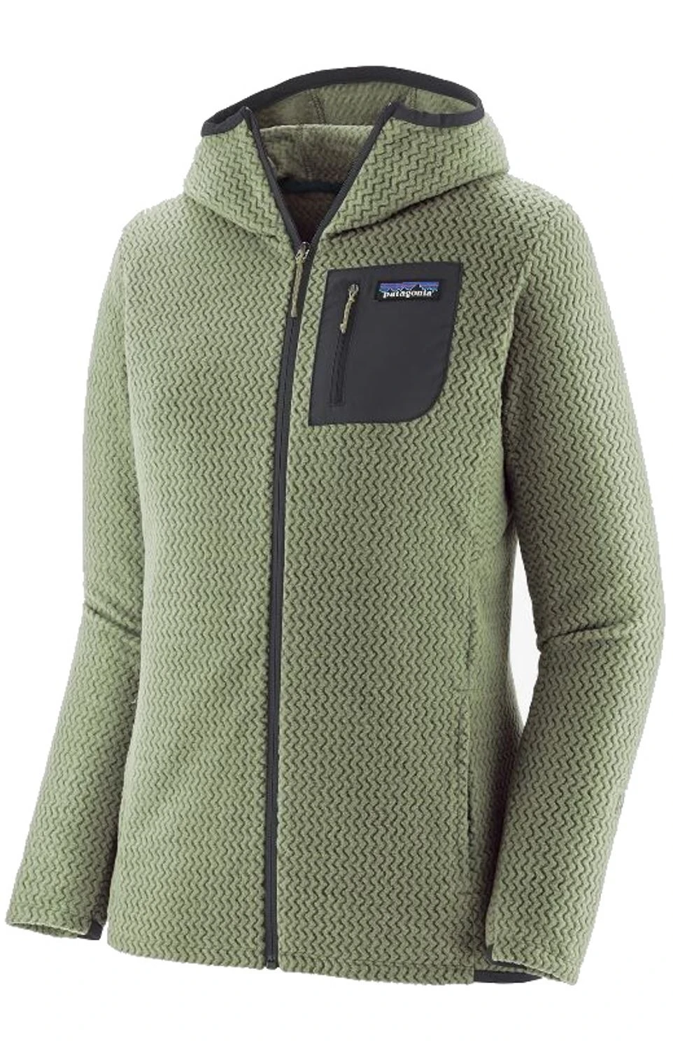 Patagonia Damen Fleece R1 Air Full Zip Hoody Salvia Green