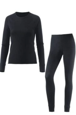 CMP Damen Funktionsunterwäsche Set Schwarz