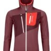 Ortovox Damen FLEECE GRID Hoody Mountain Rose