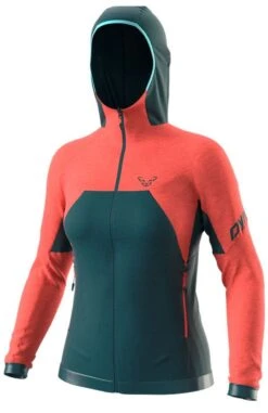 Dynafit Damen Thermal Jacke Tour Wool Hot Coral