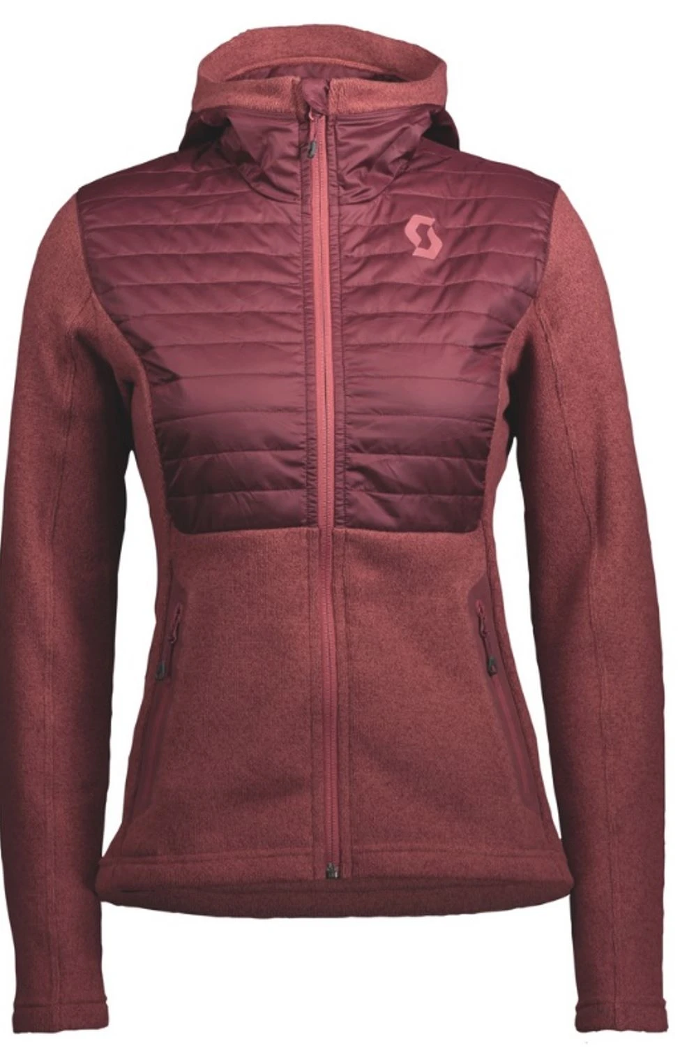 Scott Damen Fleece Hoody Bordeaux