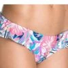 Roxy Damen Bikini Unterteil Flowers Weiß