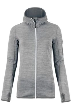 Ortovox Damen Fleece Melange Hoody Grey Blend / Grey