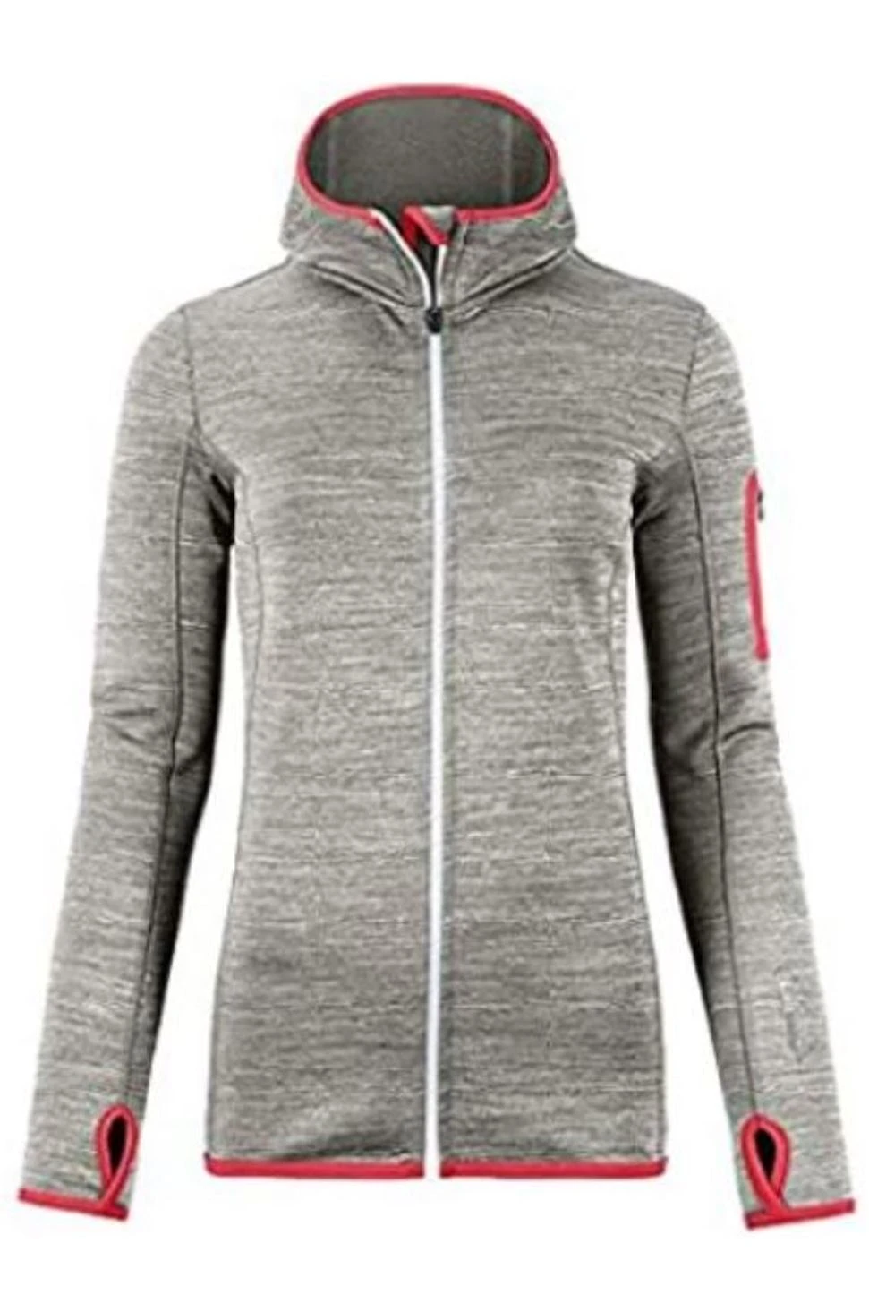 Ortovox Damen Fleece Melange Hoody Grey Blend