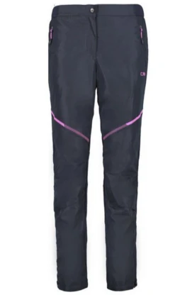 CMP Damen Softshell Skihose Schwarz/blau