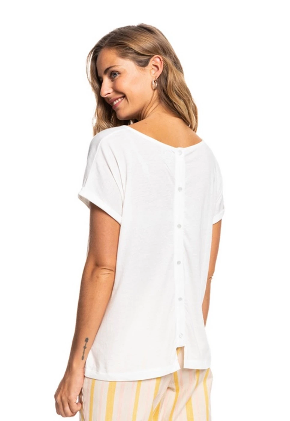 Roxy Damen Shirt Summertime Happiness Weiß – Bild 3