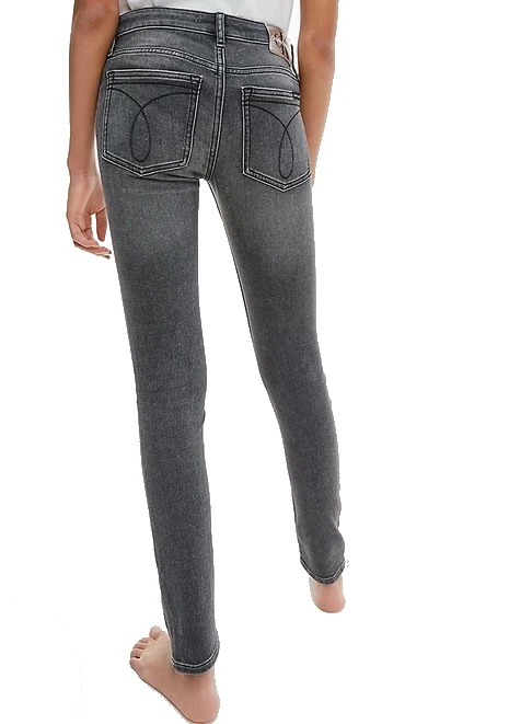 Calvin Klein Jeans Calvin Klein Damen Jeans MId Rise Skinny Grau – Bild 2