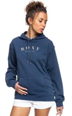 Roxy Logo Hoody Surf Stoked Blau
