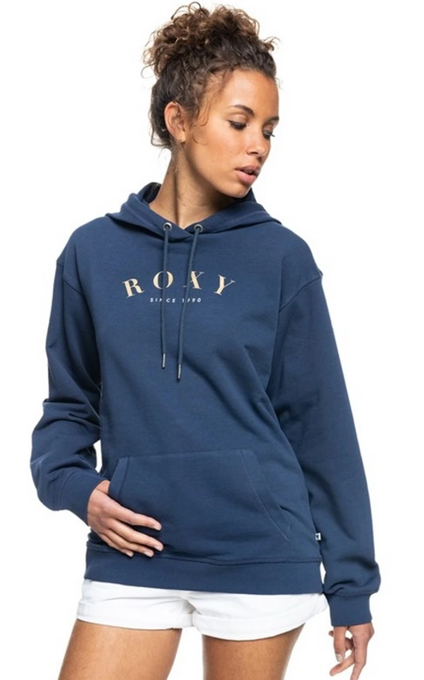 Roxy Logo Hoody Surf Stoked Blau