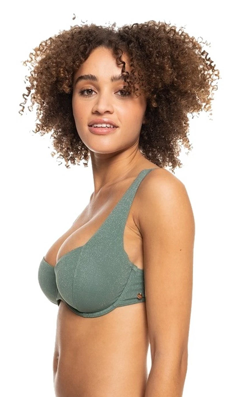 Roxy Bügel Bikini Top Shimmer Time Grün – Bild 2