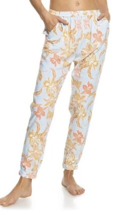 Roxy Blumen Hose Easy Peasy Hellblau