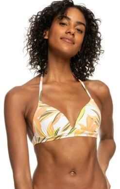 Roxy Bikini Oberteil Beach Classics Triangle Weiß