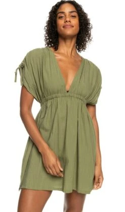 Roxy Mini Kleid Local Friends Olive