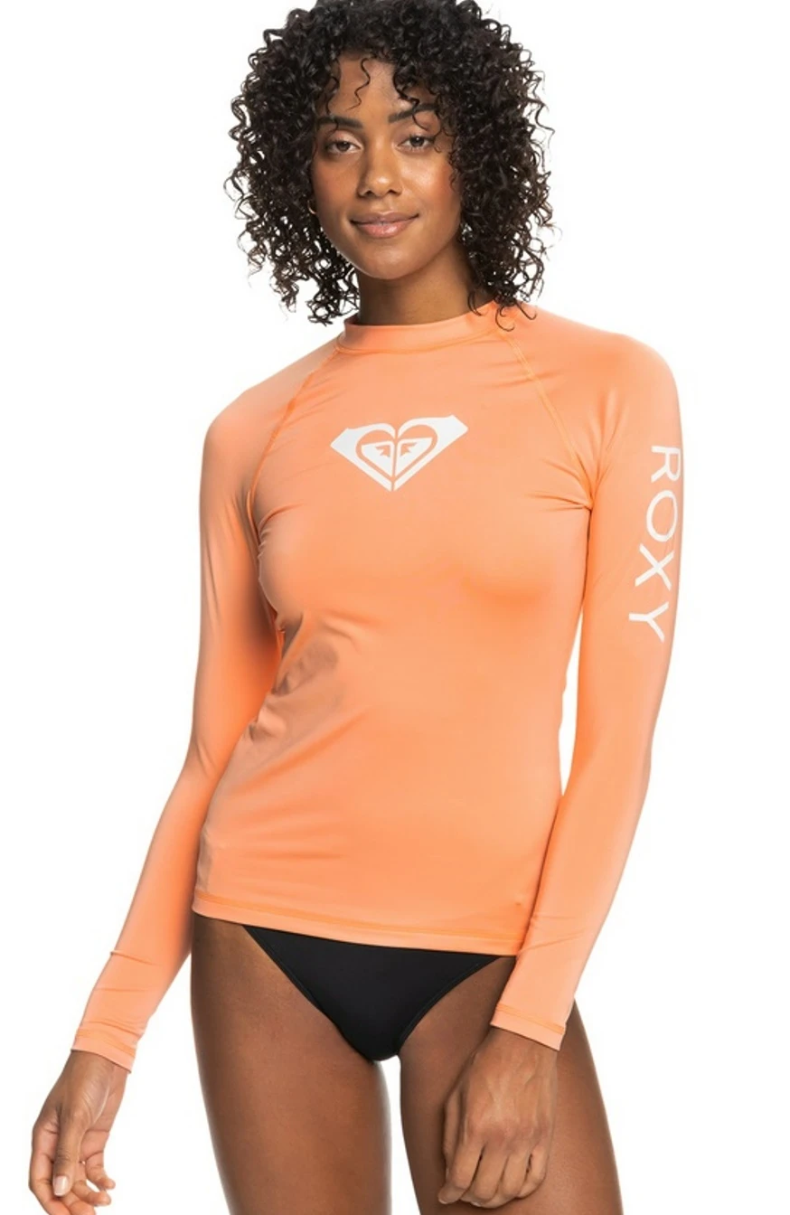 Roxy Lycra UV-Longsleeve Whole Hearted Rashguard Coral